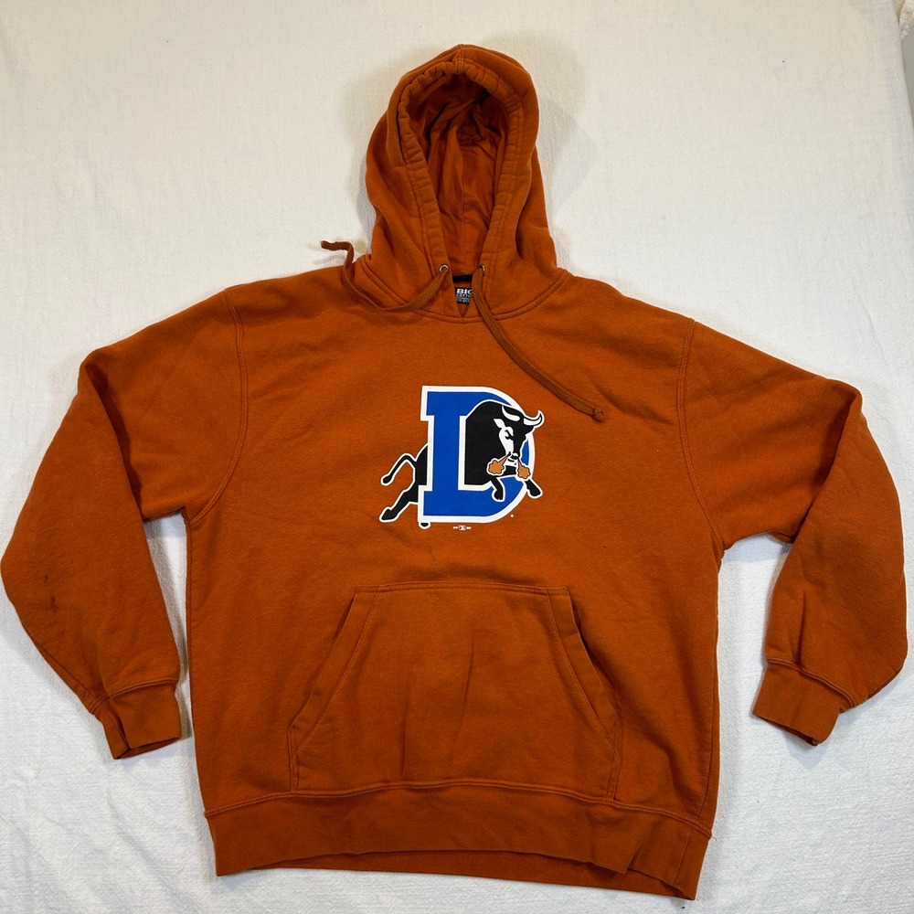 Gear For Sports Durham Bulls Big Cotton Hoodie Orange XL MiLB Baseball Pullover